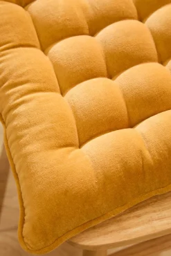 Almofada para cadeira quadrada de veludo velour