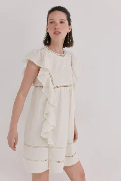 Aroa. Vestido bordado