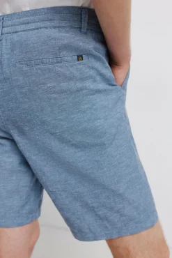 Bermuda em linho comfort slim fit