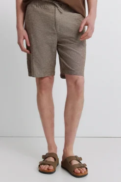 Bermuda em linho comfort slim fit