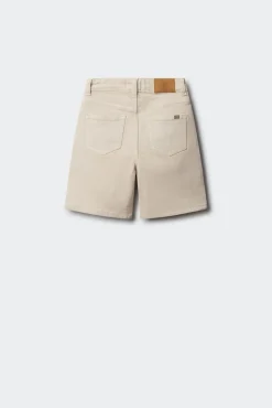 Bermuda straight denim para criança