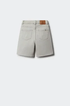 Bermuda straight denim para criança