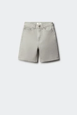 Bermuda straight denim para criança