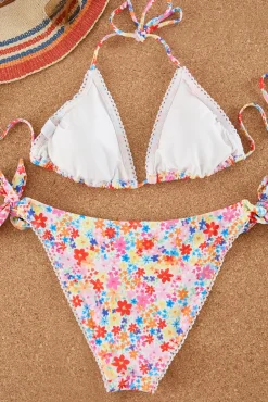 Biquíni com estampado floral