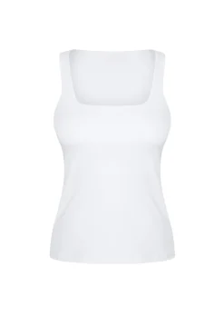 Blusa decote quadrado com alças