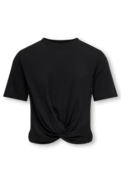 Blusa de manga curta com nó