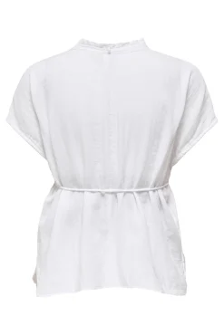 Blusa de maternidade com cinto