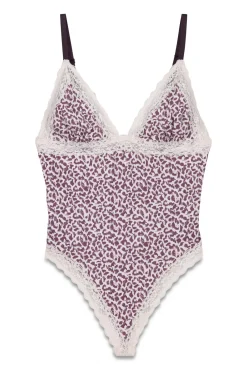 Body tanga em microfibra estampado animal print