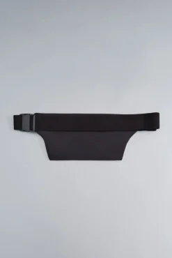 Bolsa de cintura preta extra plana