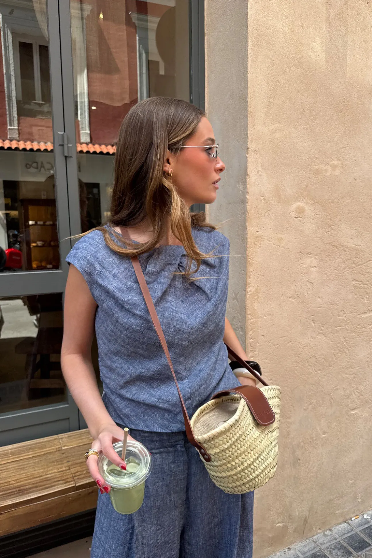 Bolsa tote de pele urbano