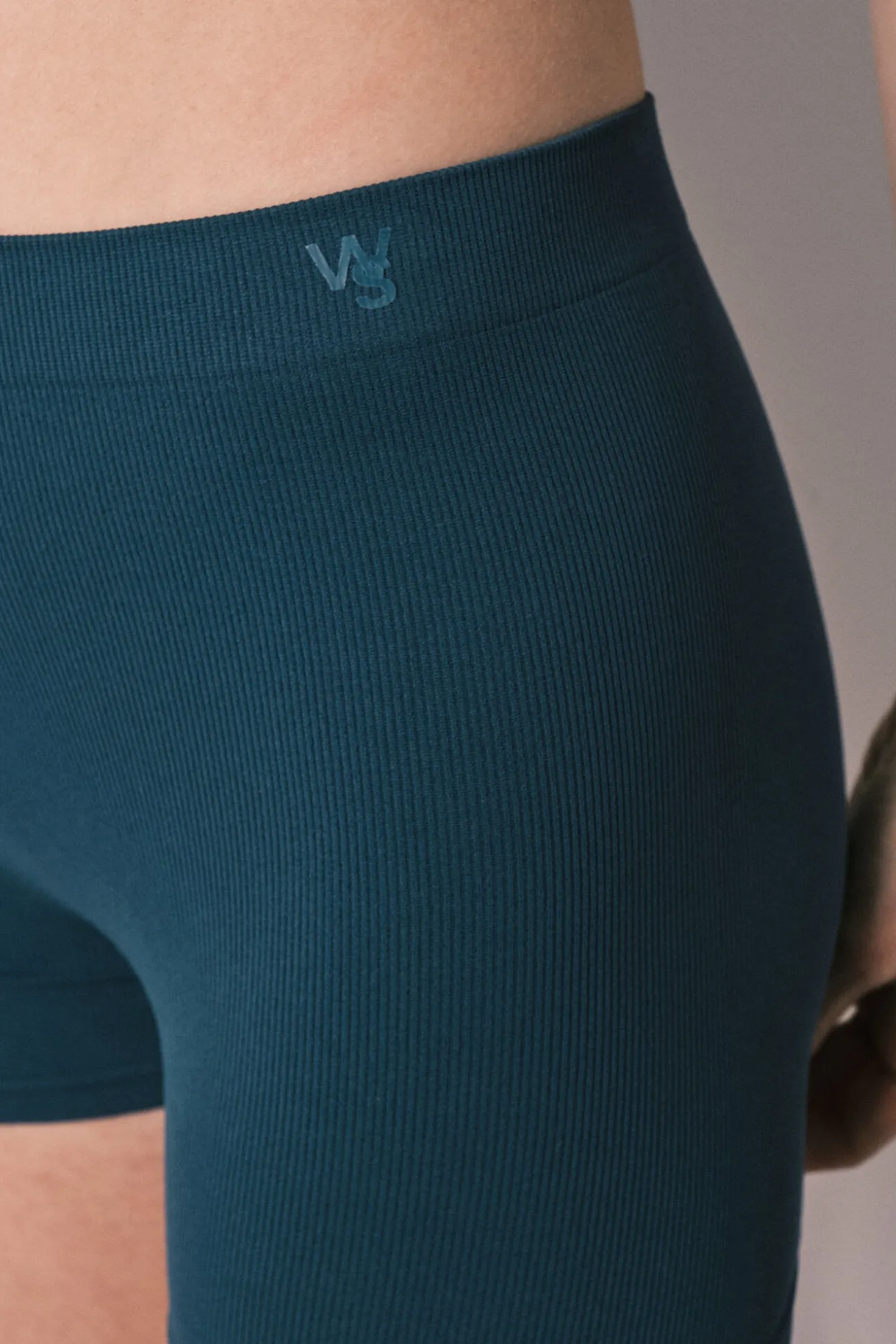 Boxers sem costura azuis