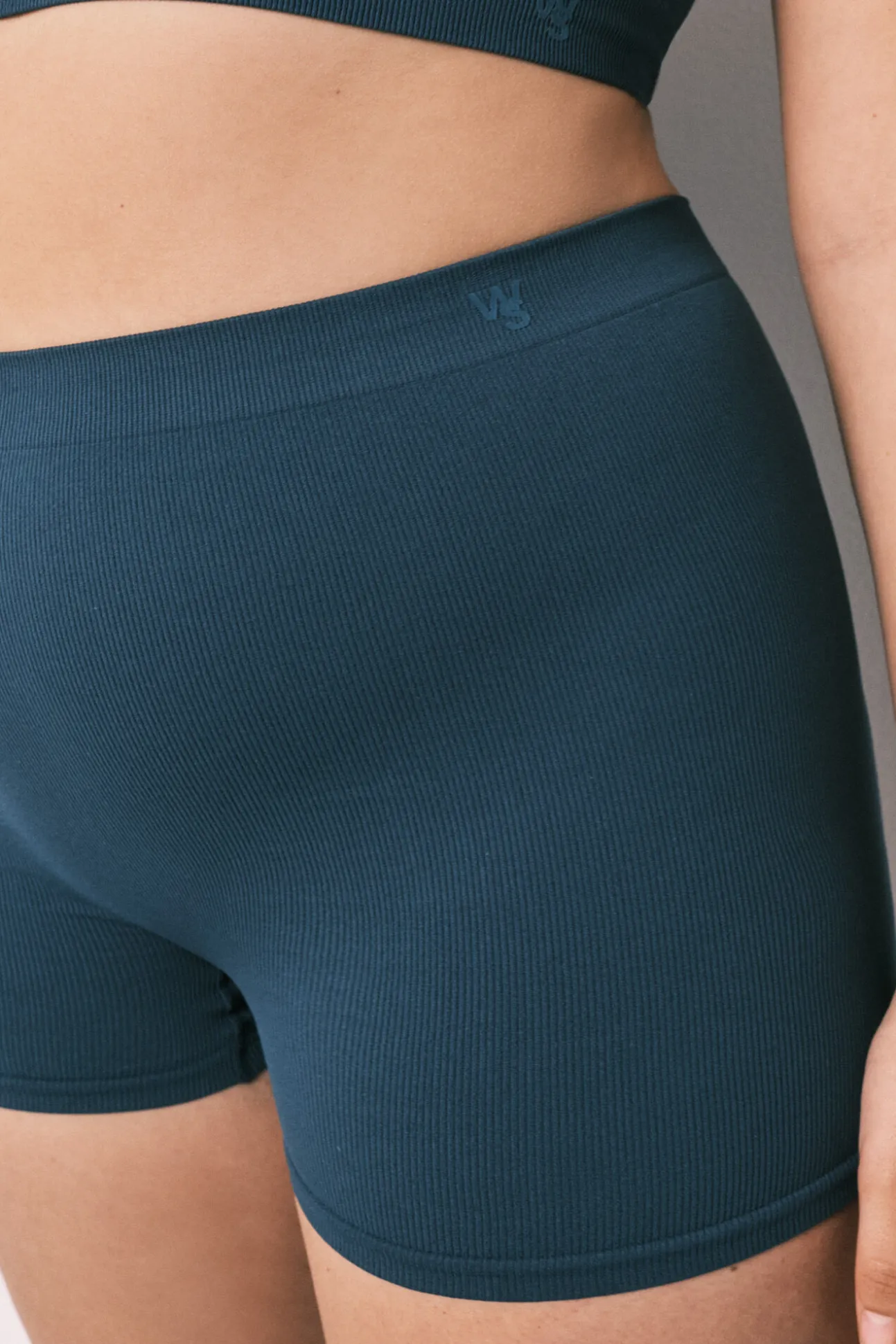 Boxers sem costura azuis
