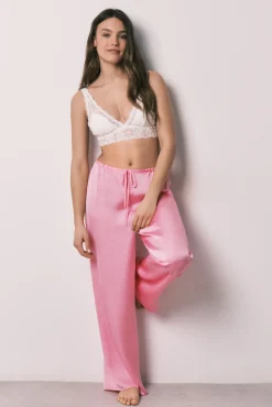 Bralette halter em renda branca