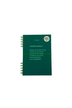 Caderno A5 com separadores de abas desdobráveis - I define myself