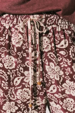 Calça comprida estampada boho