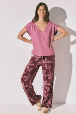 Calça comprida estampado floral