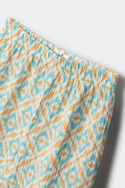 Calça culotte estampada menina