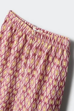 Calça culotte estampada menina