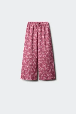 Calça culotte estampada menina