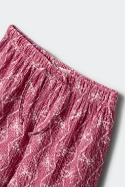 Calça culotte estampada menina