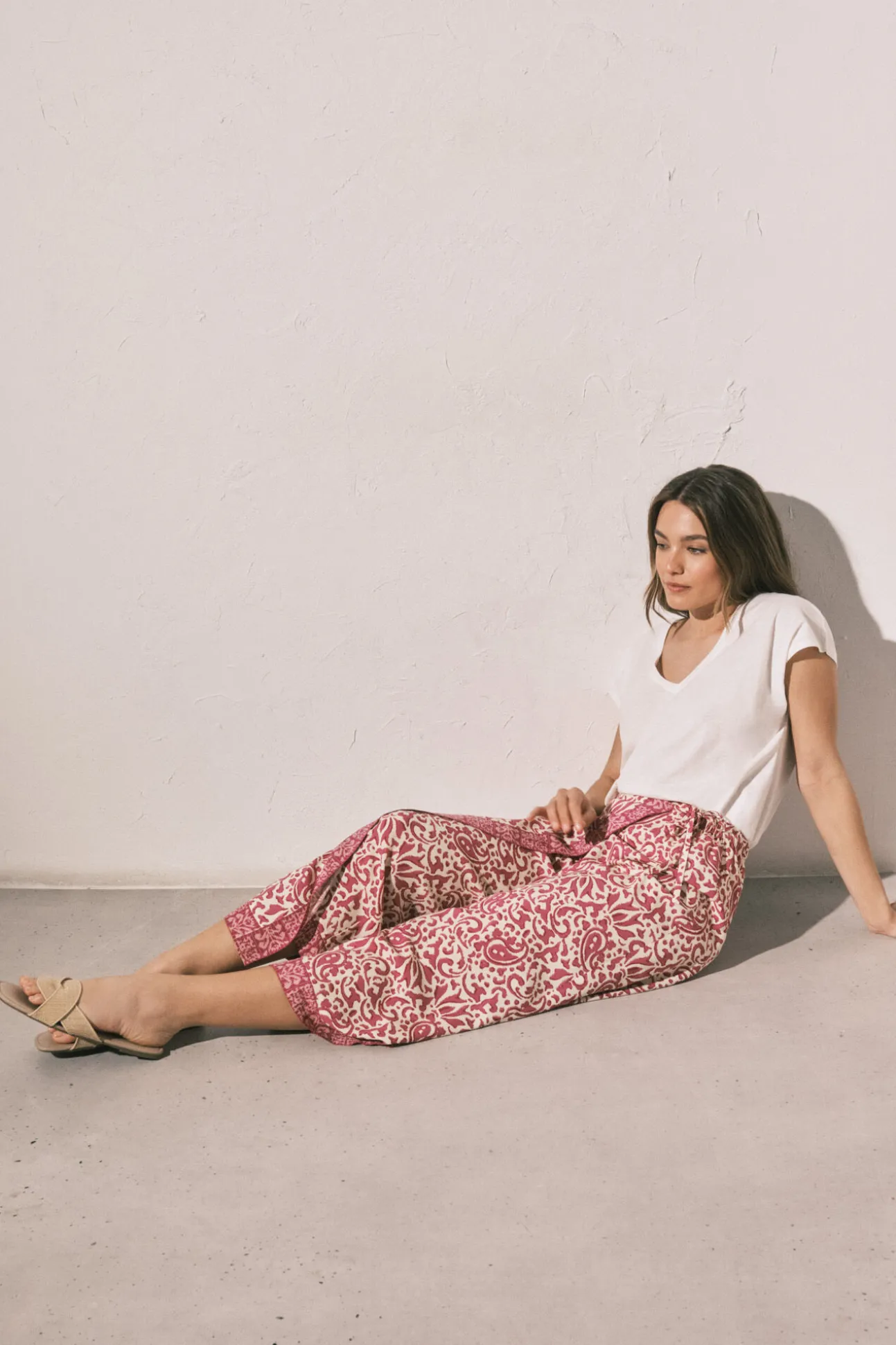 Calça estilo balinês estampada boho