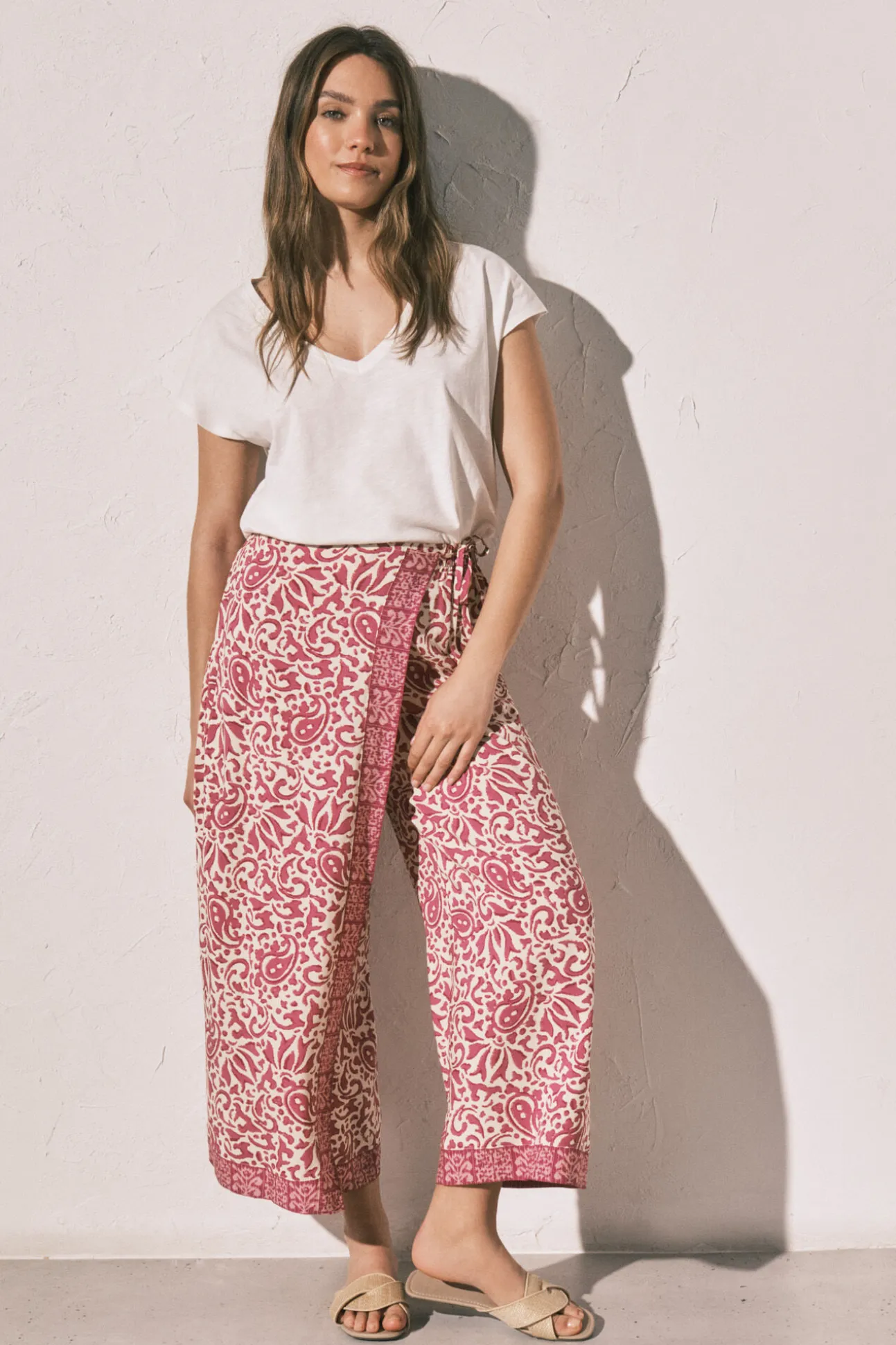 Calça estilo balinês estampada boho