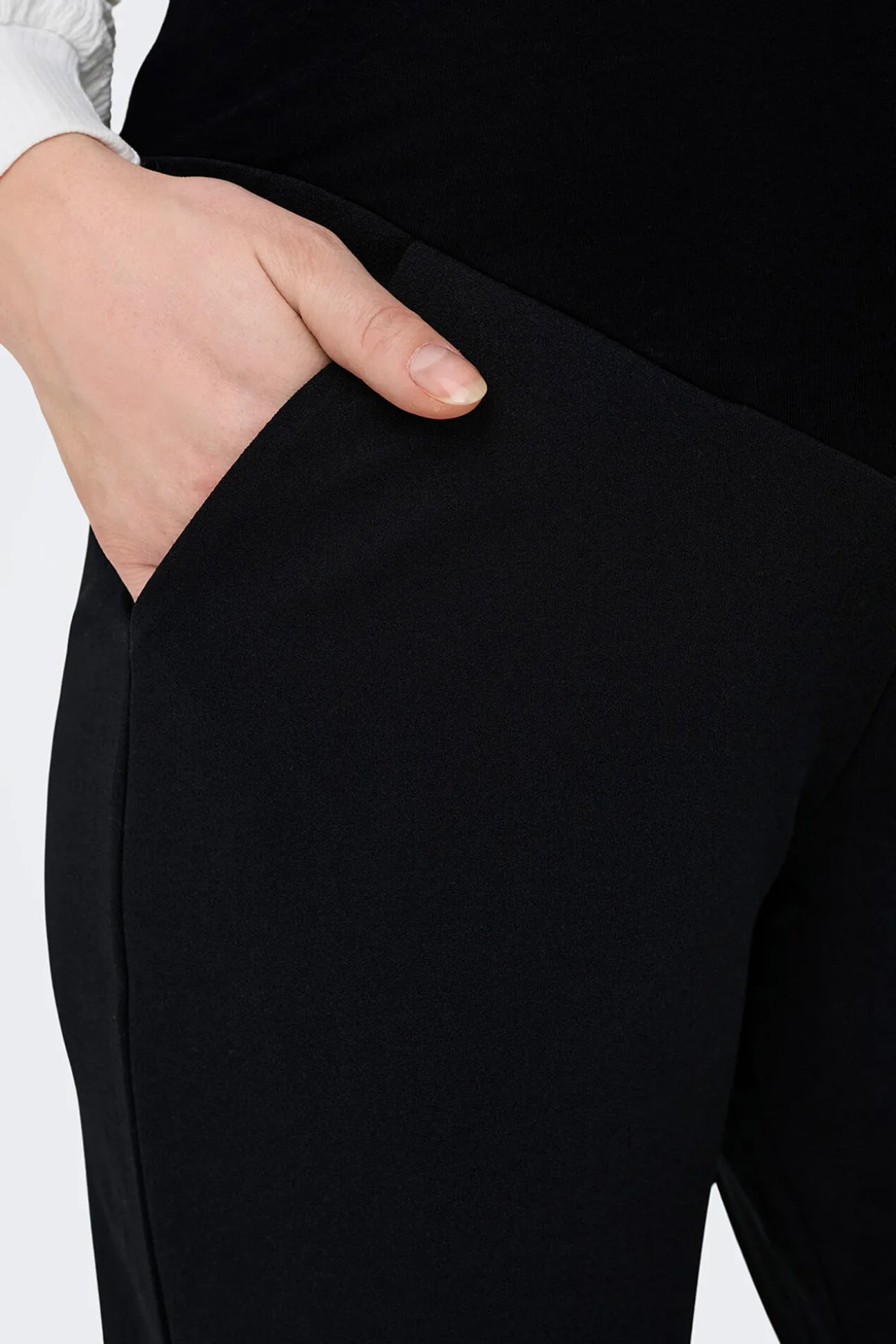 Calça reta para maternity