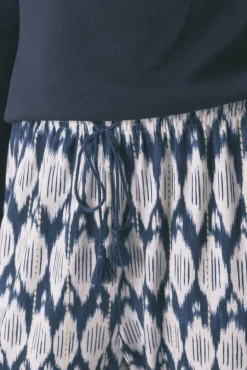 Calças compridas estampada boho