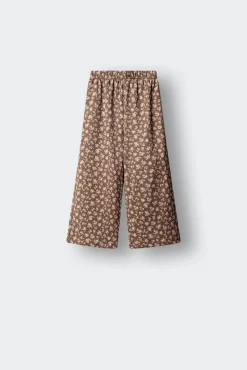 Calças culotte de flores para menina