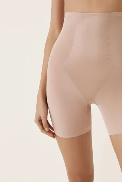Calças modeladoras tule nude