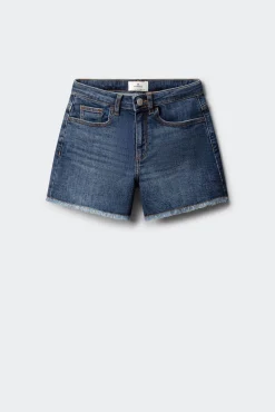 Calções denim básicos para menina