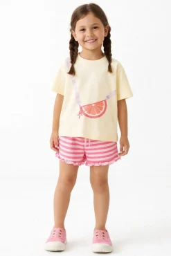 Calções de menina estampados