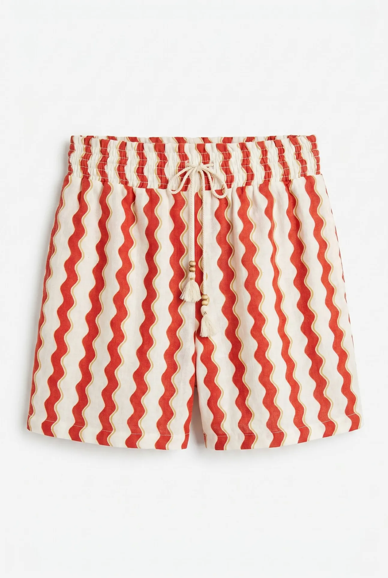 Calções estampados vermelho