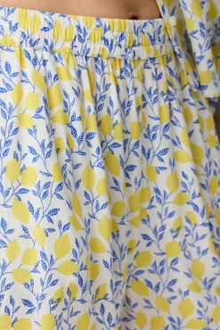 Calções fluidos estampados