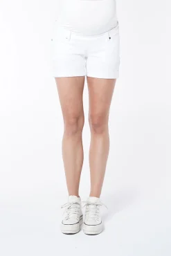 Calções maternity denim brancos