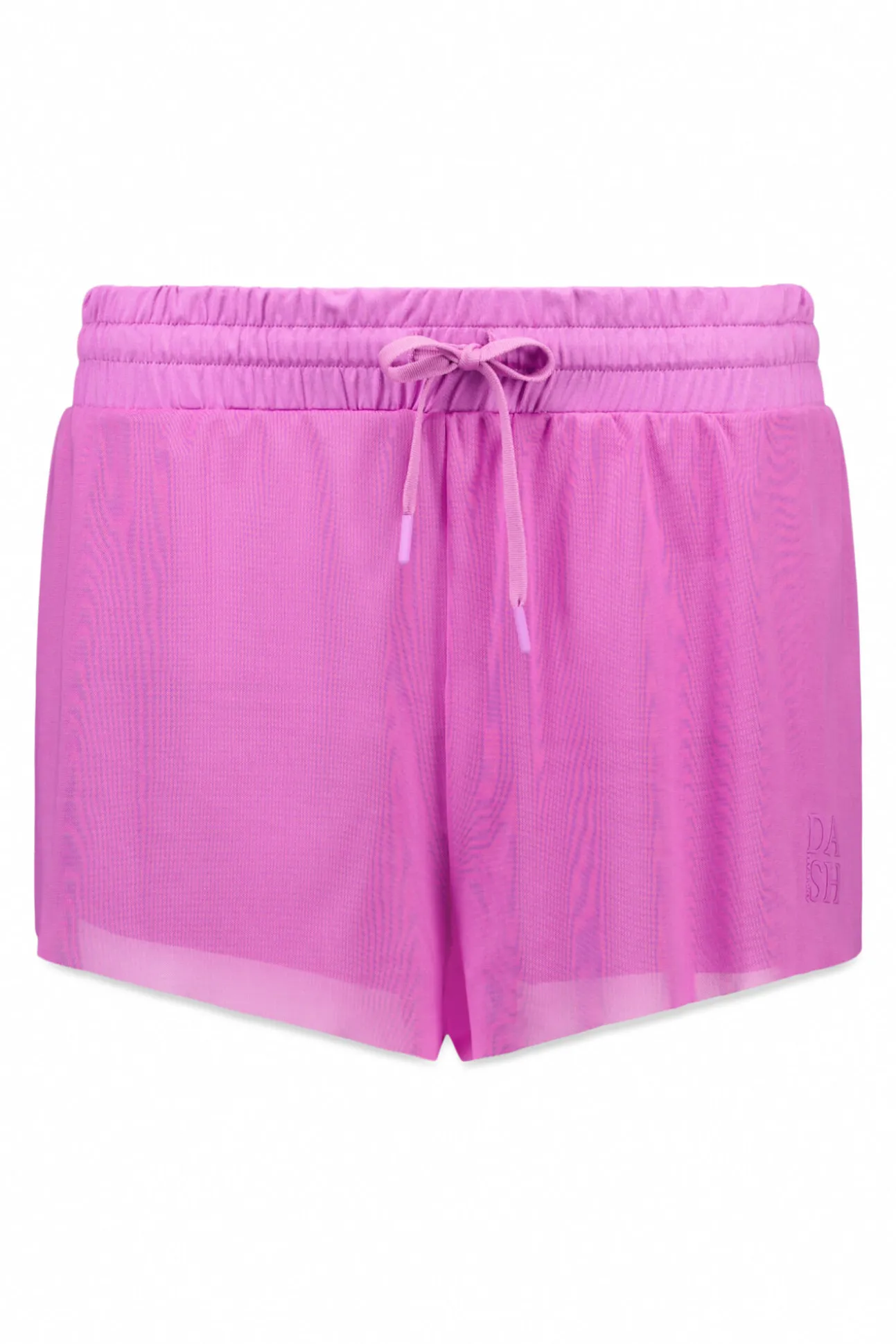 Calções ultraleve em tecido mesh rosa