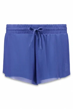 Calções ultraleves em tecido mesh azul