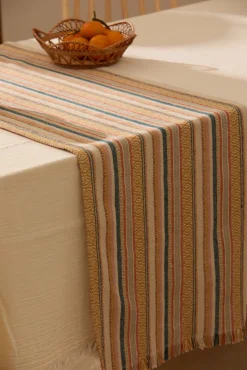 Caminho de mesa em algodão 50x150