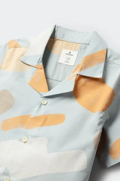 Camisa de manga curta pinceladas para menino