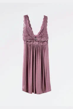 Camisa de dormir lingerie com renda