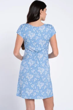 Camisa de dormir pré-mamã estampada de flores