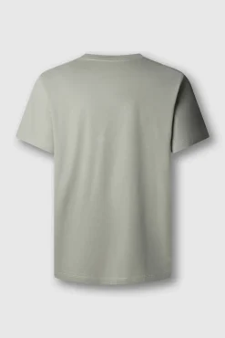Camiseta de algodão com logo