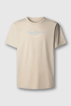 Camiseta de algodão com logo