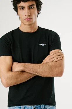 Camiseta slim de manga curta
