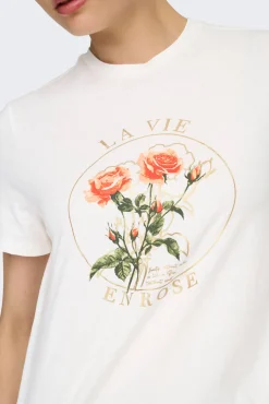 Camiseta com desenho frontal