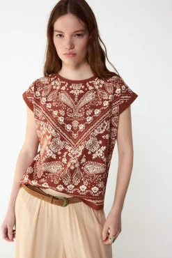 Camiseta estampado bandana