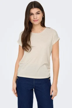 Camiseta regular fit com glitter