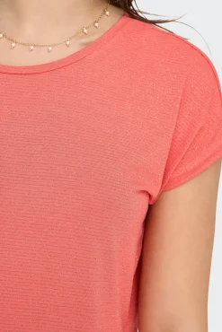 Camiseta regular fit com glitter