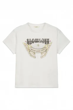 Camiseta slowlove estampada