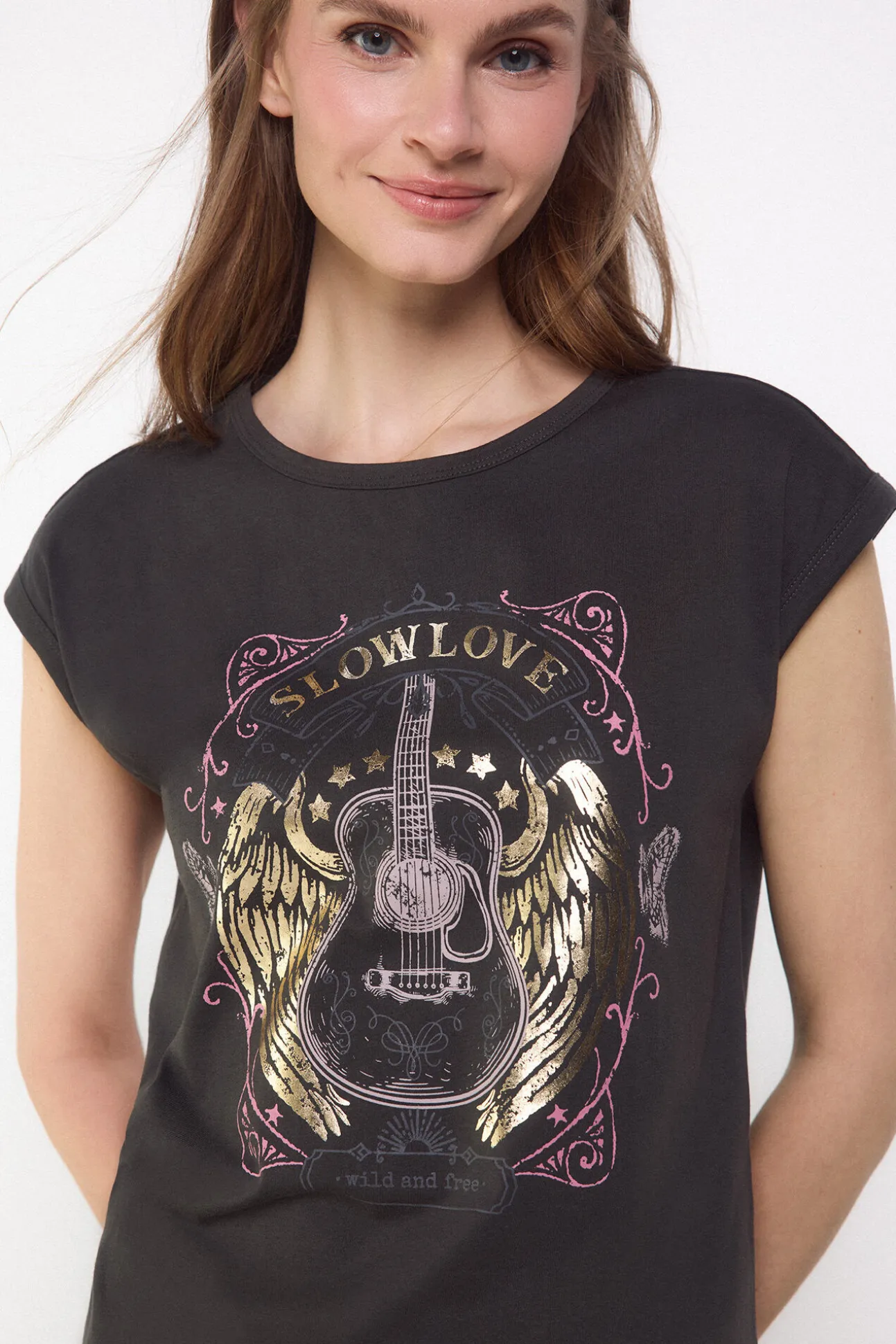 Camiseta slowlove guitarra